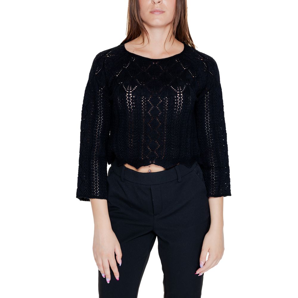 Vero Moda Black Cotton Sweatshirt