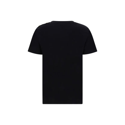 Balmain Black Cotton T-Shirt