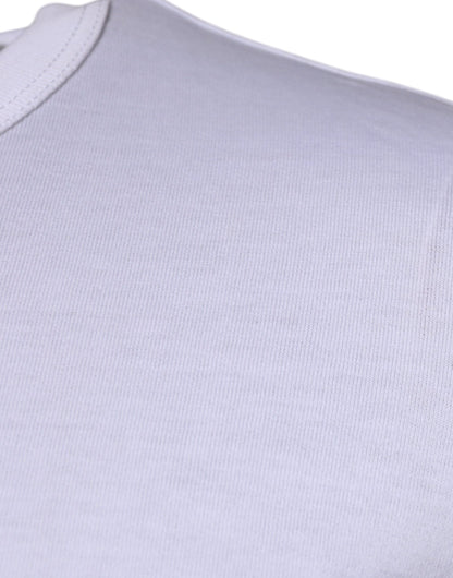 Dolce & Gabbana White Panda King Cotton Crew Neck T-shirt