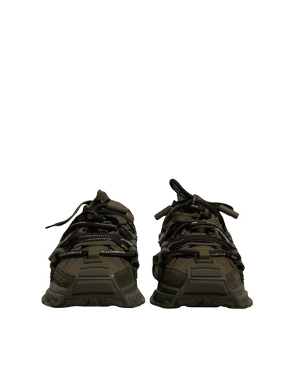 Dolce & Gabbana Military Green Space Low Top Sneakers Shoes