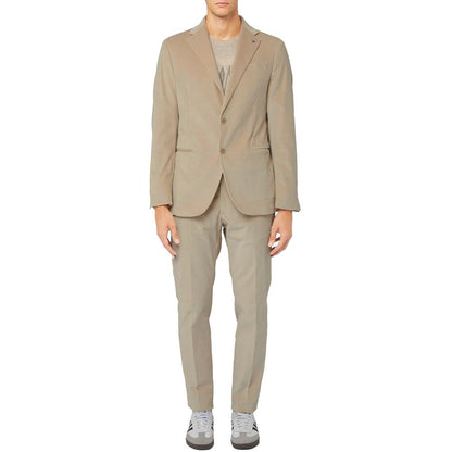 AT.P.CO Beige Cotton Men Suit