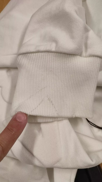 Dolce & Gabbana White Cotton Women Sweatpants Trouser Pants