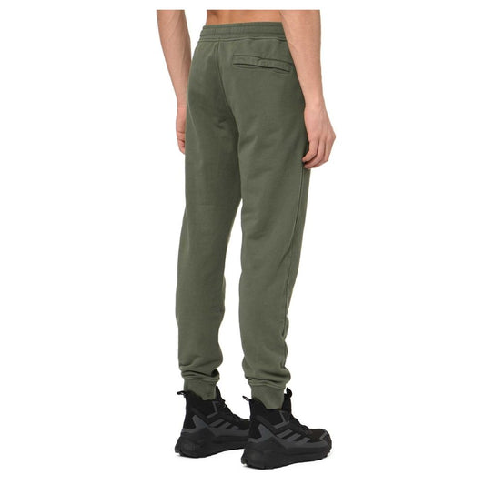 Stone Island Green Cotton Men's Tracksuit Pant