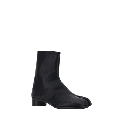 Margiela Black Camel Hair  Flat Boots