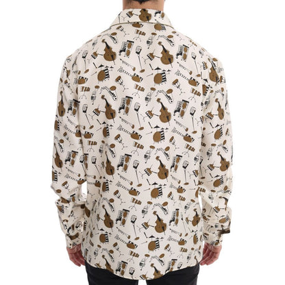 Dolce & Gabbana Multicolor Silk Pattern Shirt