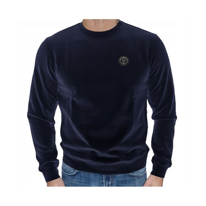 Plein Sport Blue Cotton Sweatshirt