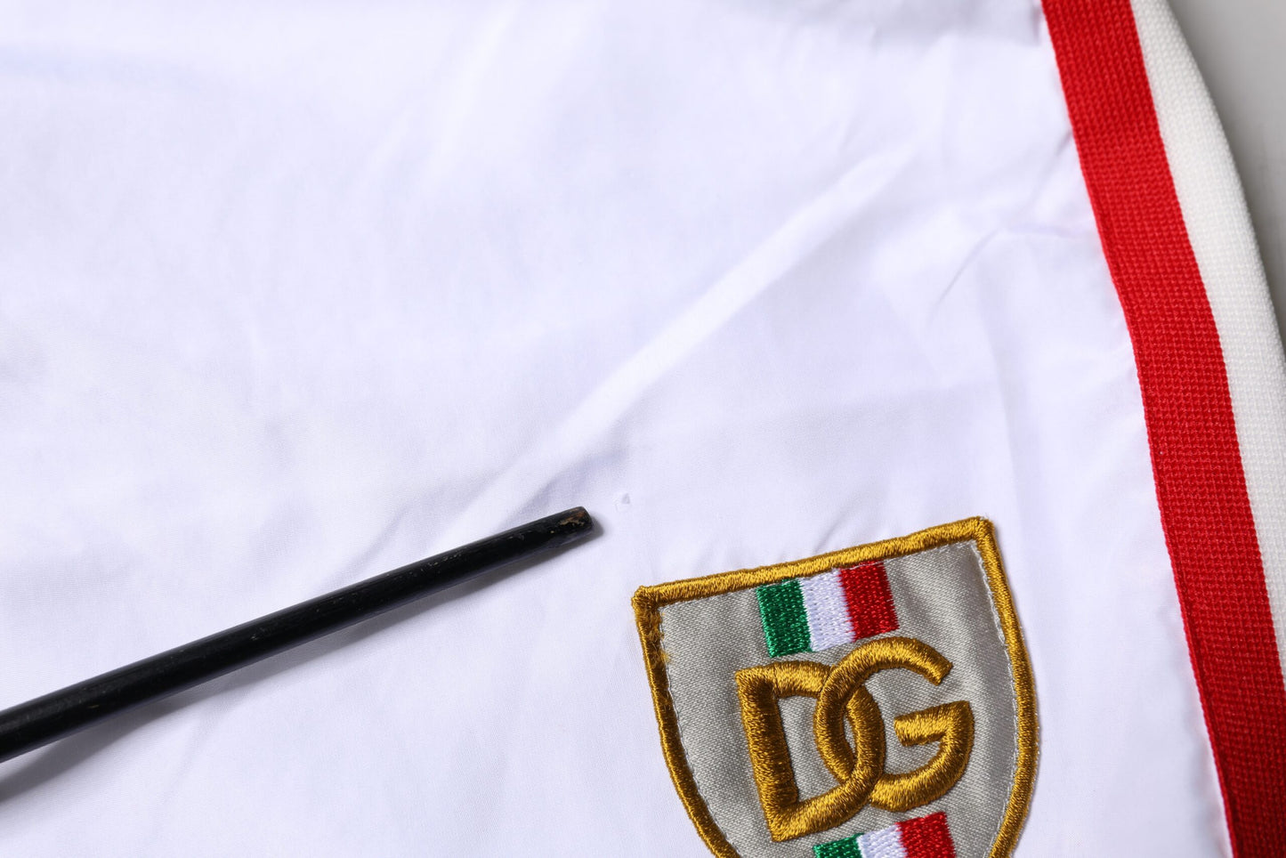 Dolce & Gabbana White Stripes Beachwear Shorts 2Pc Swimwear