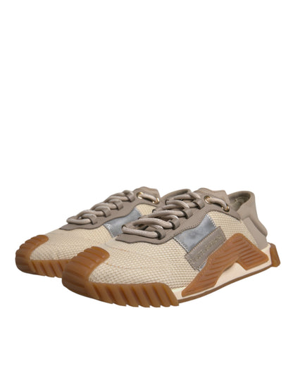 Dolce & Gabbana Multicolor Lace Up Low Top NS1 Sneakers Shoes