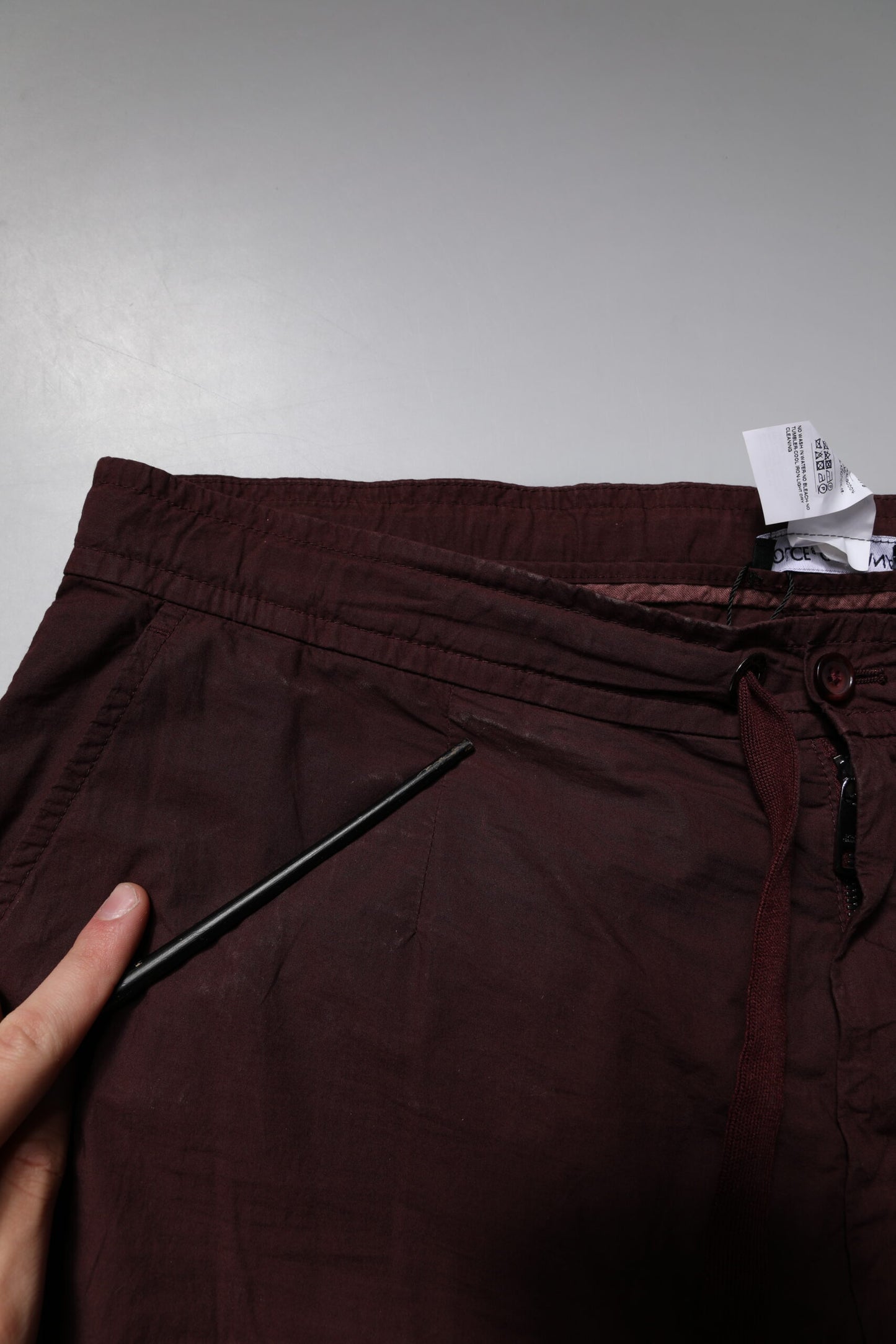 Dolce & Gabbana Maroon Cotton Cargo Jogger Sweatpants Pants