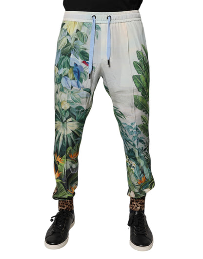Dolce & Gabbana Multicolor Tropical Jogger Sweatpants Pants