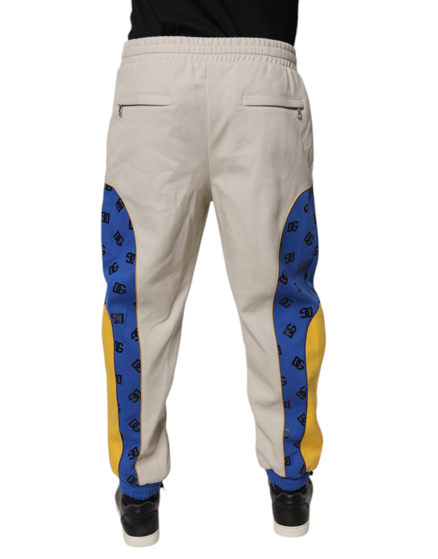 Dolce & Gabbana Multicolor Cotton DG Jogger Sweatpants Pants