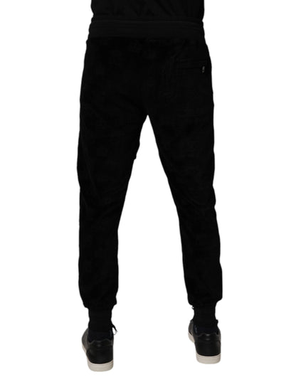 Dolce & Gabbana Black Cotton Jogger Men Sweatpants Pants