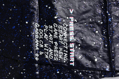 Dolce & Gabbana Dark Blue DG Game Print Cotton Jogger Pants