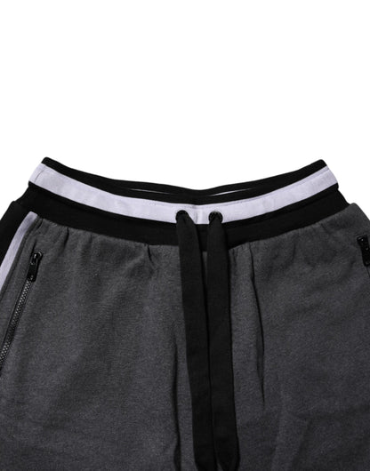 Dolce & Gabbana Dark Gray Cotton Bermuda Sweatshorts Shorts