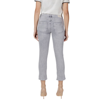 Street One Gray Cotton Skinny Jeans