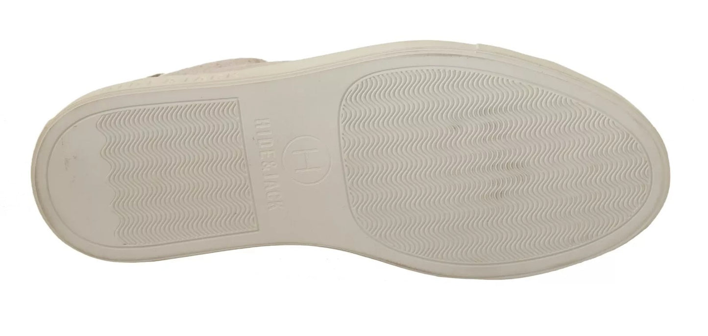 HIDE & JACK Off White Low Top Lace Up Sneakers Shoes
