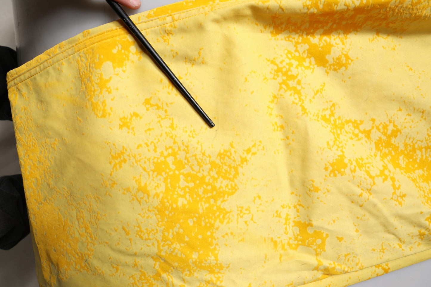 Dolce & Gabbana Yellow Tie Dye Cotton Straight Denim Jeans