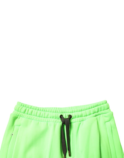 Dolce & Gabbana Green Patchwork Camouflage Men Cargo Shorts