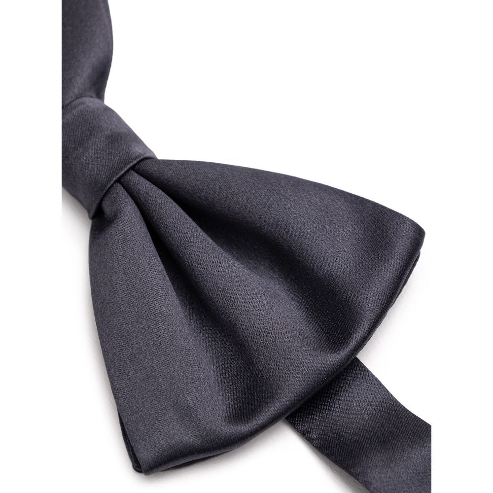 Dolce & Gabbana Gray Silk Bowtie