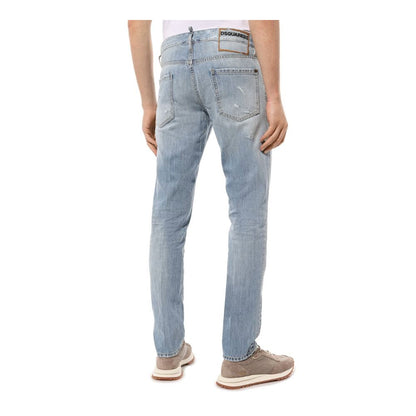 Dsquared² Blue Cotton Men Jeans