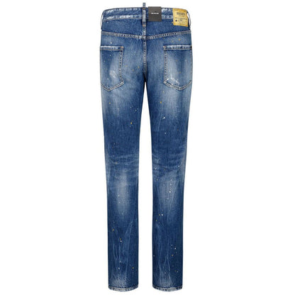 Dsquared² Blue Cotton Men's Slim-Fit Jean