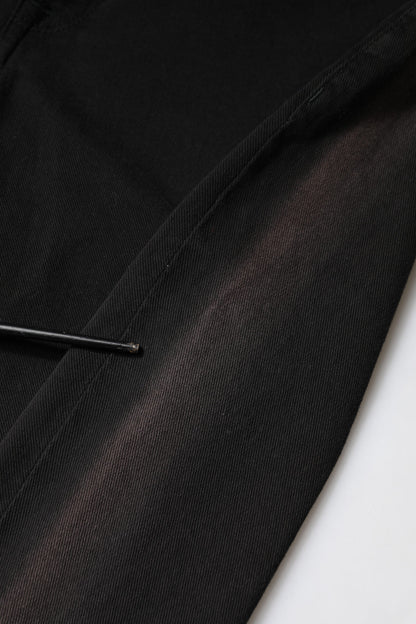 Dolce & Gabbana Black Cotton Mid Waisted Skinny Denim Jeans