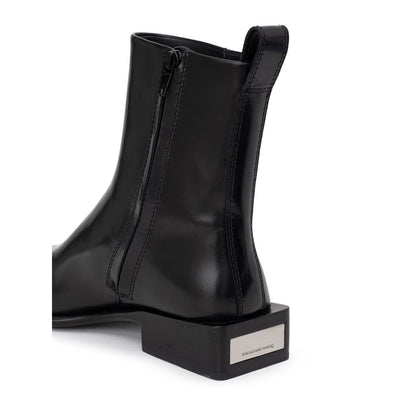 Alexander Wang Black Leather Ankle Boots