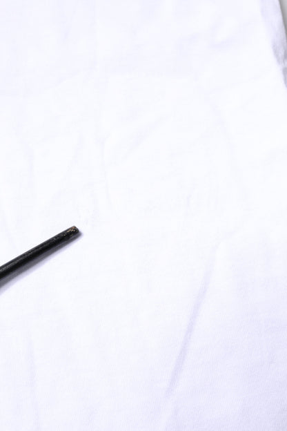 Dolce & Gabbana White Cotton Printed Round Neck Top T-shirt