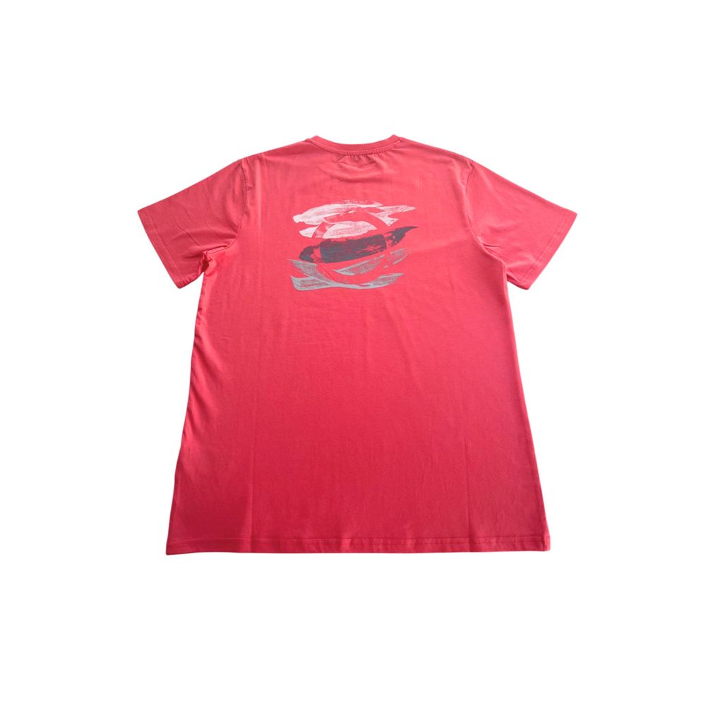 Trussardi Beachwear Red Cotton Men's T-Shirt