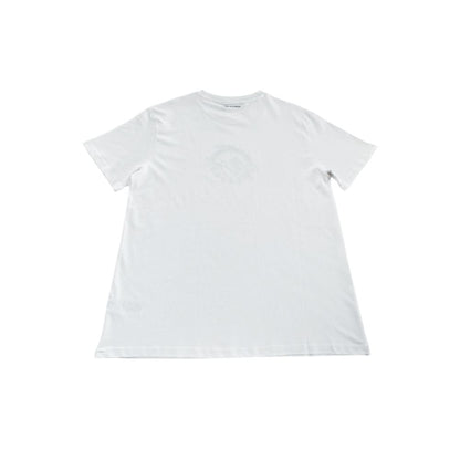 Trussardi Beachwear White Cotton Men T-Shirt