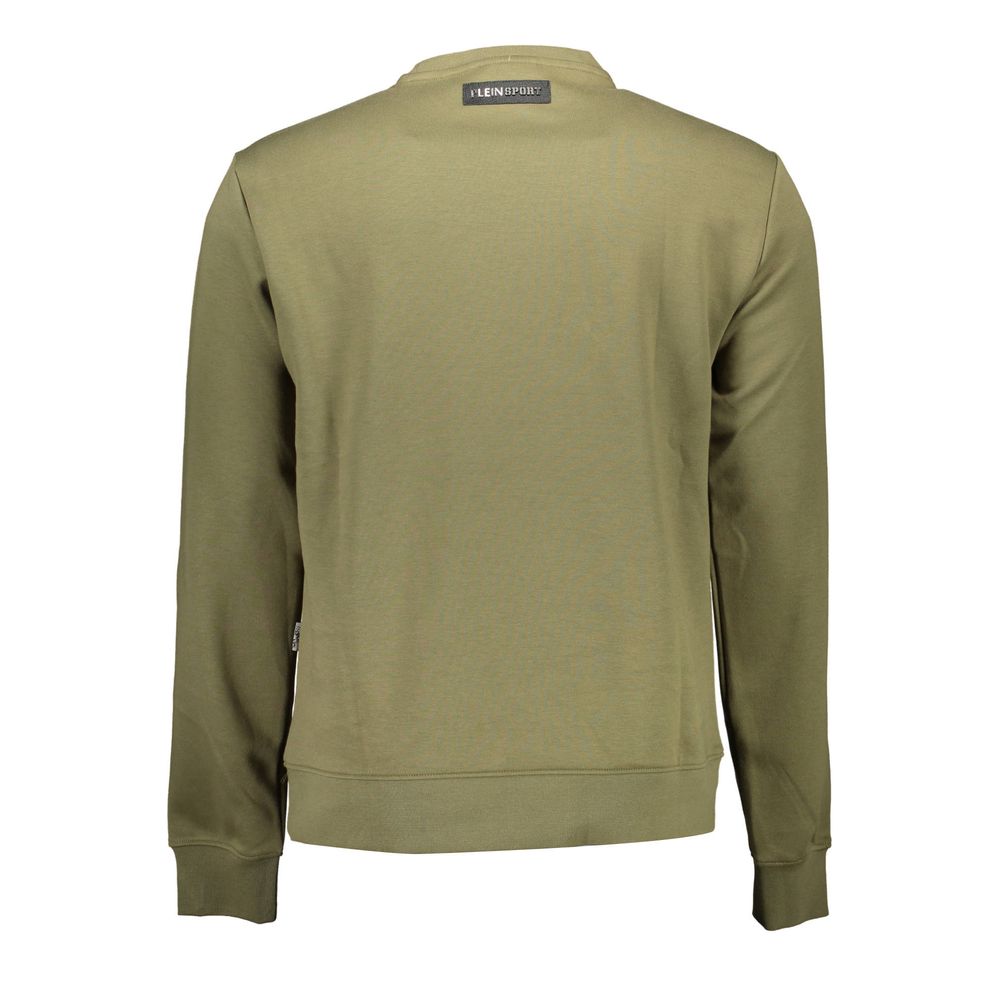 Plein Sport "Green Cotton Men Sweater"