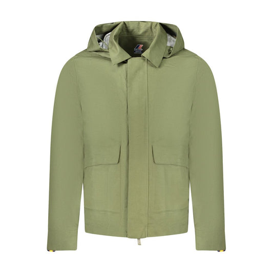 K-WAY Green Cotton Men Jacket
