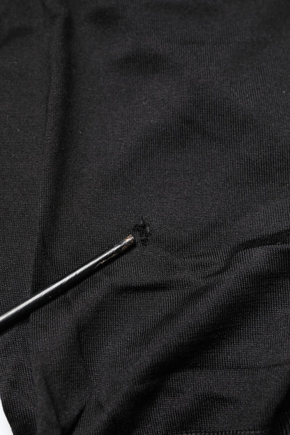 Dolce & Gabbana Black Lace Sheer Crew Neck Sleeveless Top