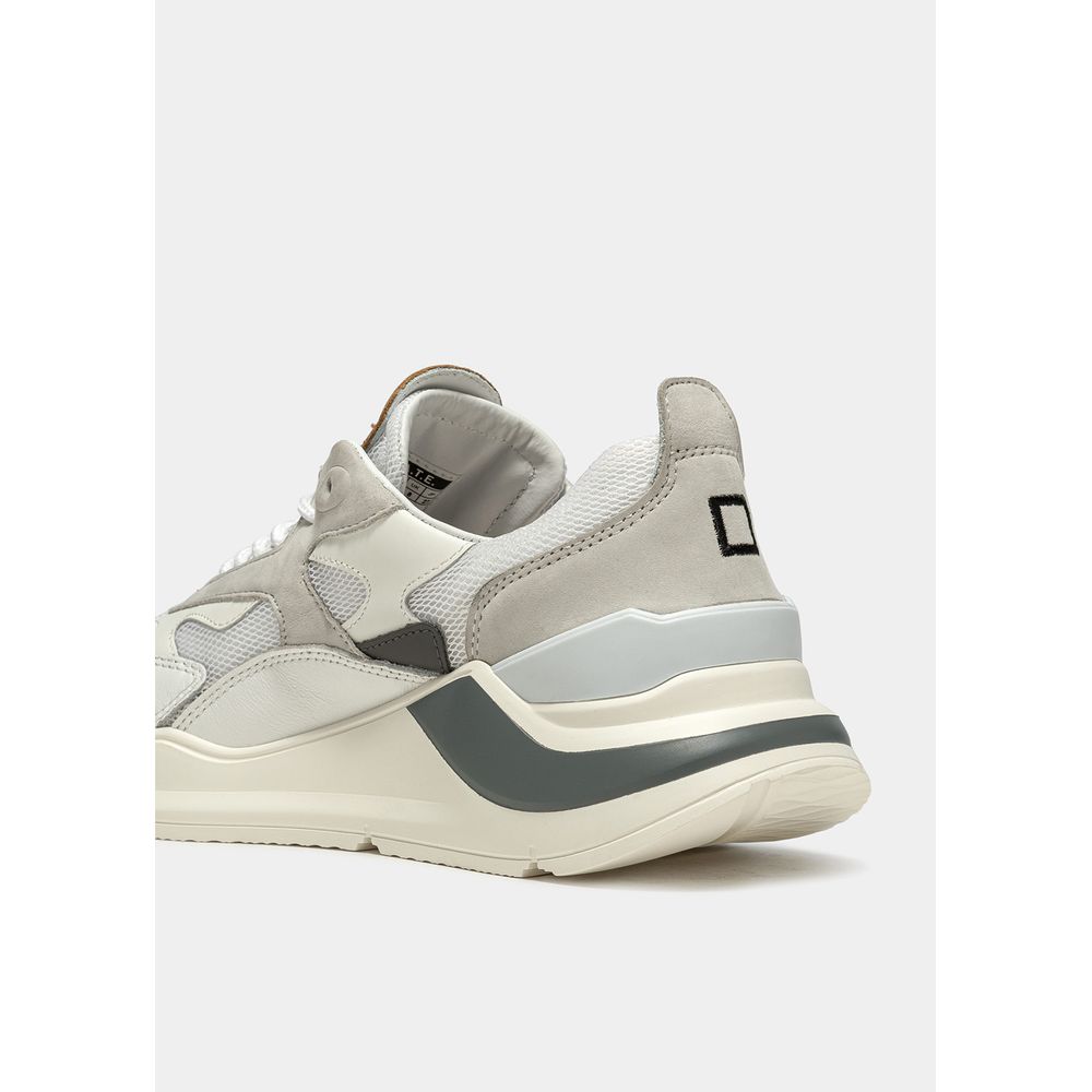 D.A.T.E White Leather Sneaker