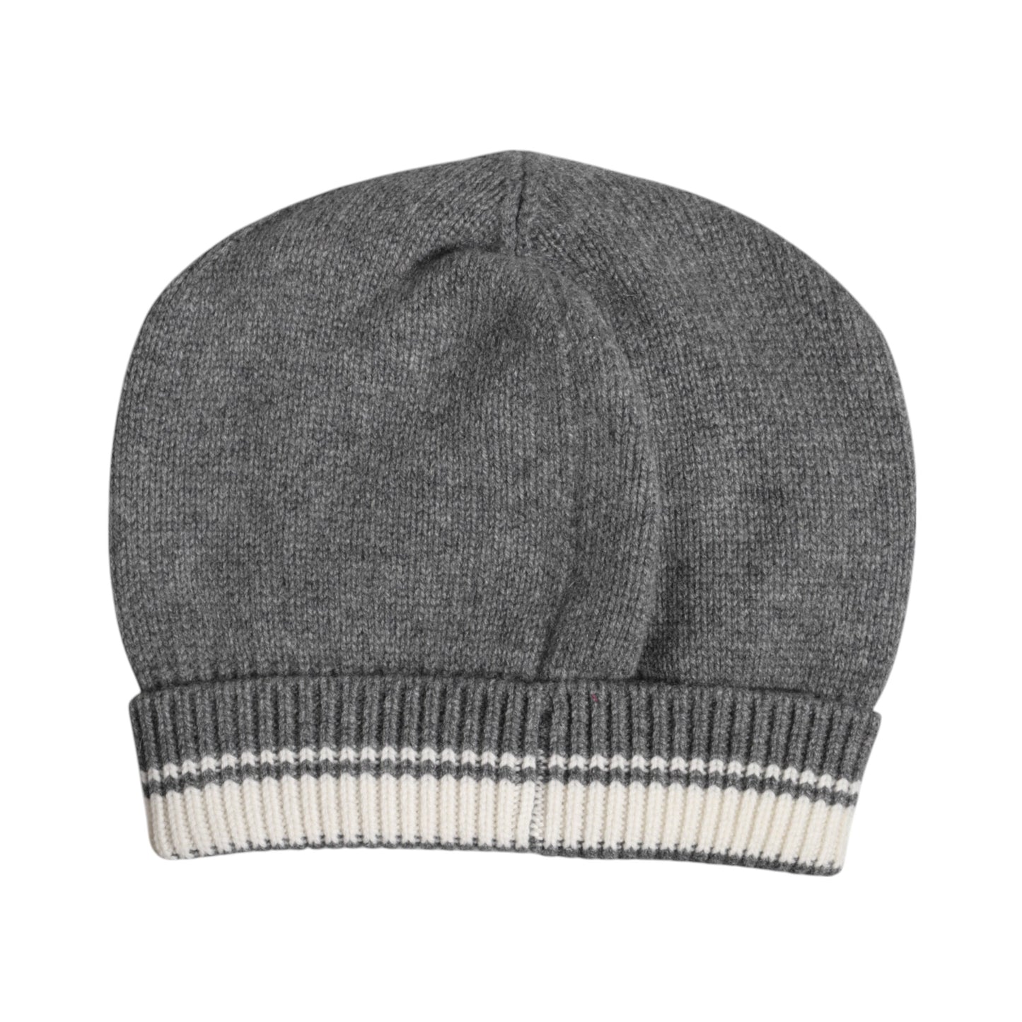 Dolce & Gabbana Gray Cashmere Knitted Winter Beanie Hat