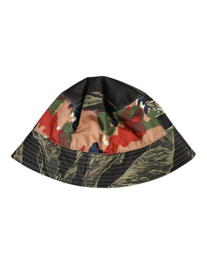 Dolce & Gabbana Multicolor DG Plaque Wide Brim Bucket Hat
