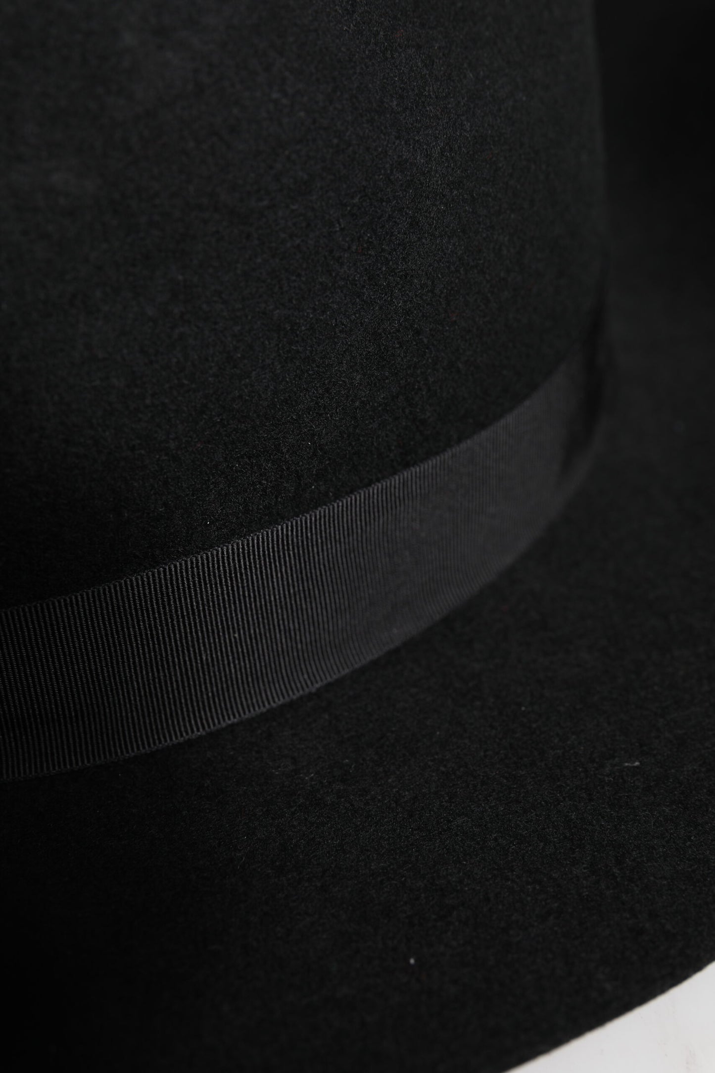 Dolce & Gabbana Black Wide Brim Trilby Fedora Hat