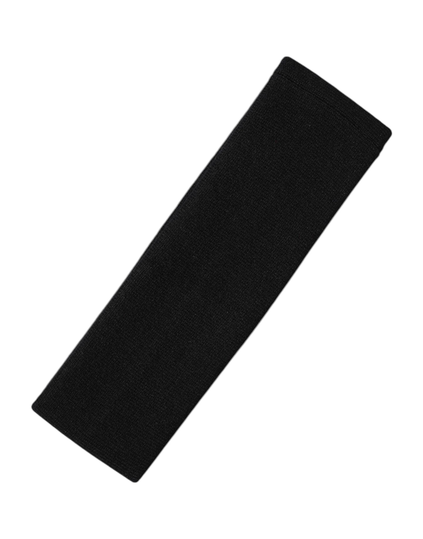 Dolce & Gabbana Black Cashmere Knitted Women Head Band Hat