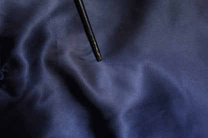 Dolce & Gabbana Blue Nylon DG Crown Full Zip Bomber Jacket