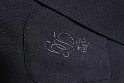 Dolce & Gabbana Black Wool Single Breasted Coat Suit Blazer