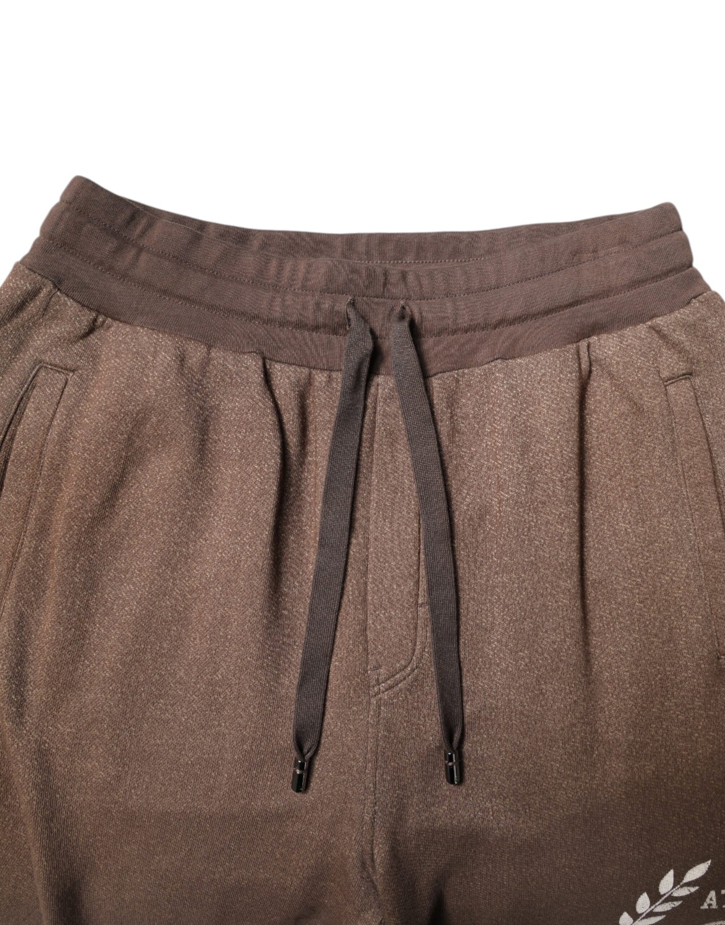 Dolce & Gabbana Brown Cotton Jogger Sweatpants Pants