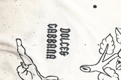 Dolce & Gabbana White Logo Angel Print Women Pullover Sweater