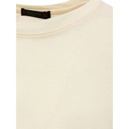 Corneliani Yellow Linen T-Shirt