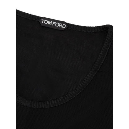 Tom Ford Black Viscose Tank Tops