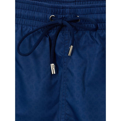 Canali Blue Polyester Swim Shorts