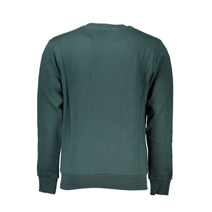 La Martina Green Cotton Men Sweater