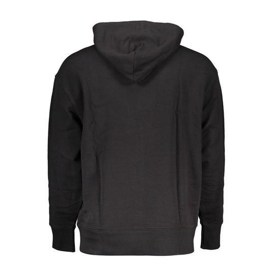 Tommy Hilfiger Black Cotton Men Sweater Hoodie