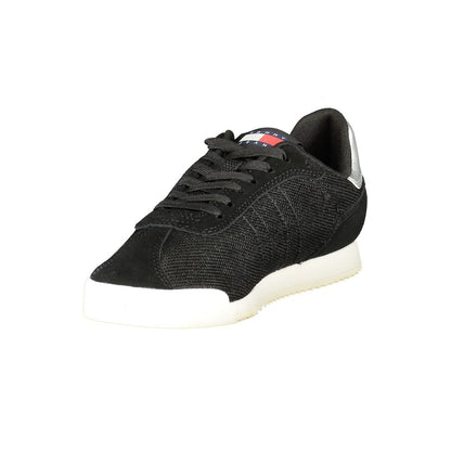 Tommy Hilfiger Black Polyester Women Sneaker