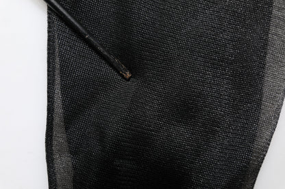 Dolce & Gabbana Black Logo Knitted Crewneck Pullover Sweater