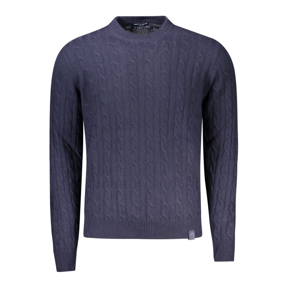 North Sails Black Wool Men Sweater